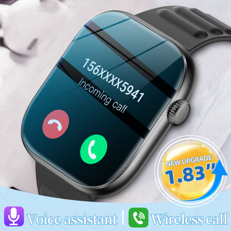 Smartwatch Custom - Montre connectée LIGE pour homme, écran